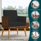 Poltrona Decorativa Para Sala Recepção Escritório Consultório