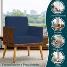 Poltrona Decorativa Para Sala Recepção Escritório Consultório