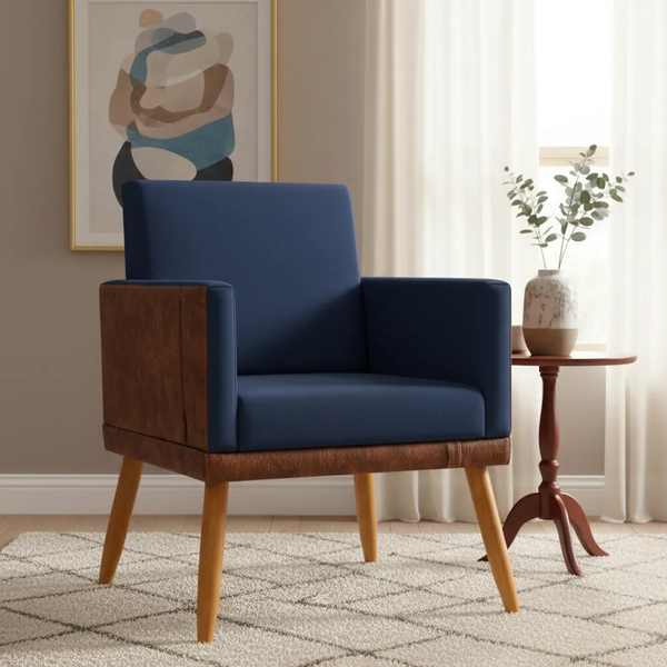 Poltrona Decorativa Para Sala Recepção Escritório Consultório