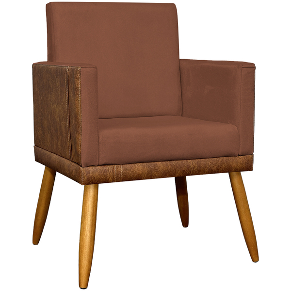 Poltrona Decorativa Para Sala Recepção Escritório Consultório