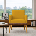 Poltrona Decorativa Para Sala Recepção Escritório Consultório