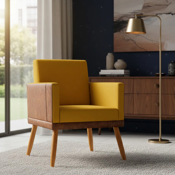 Poltrona Decorativa Para Sala Recepção Escritório Consultório