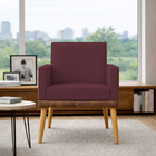 Poltrona Decorativa Para Sala Recepção Escritório Consultório