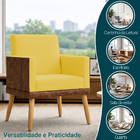Poltrona Decorativa Para Sala Recepção Escritório Consultório