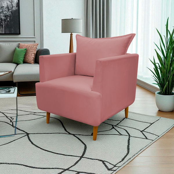 Poltrona Decorativa Para Sala Recepção Escritório Consultório