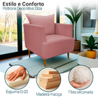 Poltrona Decorativa Para Sala Recepção Escritório Consultório