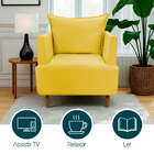 Poltrona Decorativa Para Sala Recepção Escritório Consultório