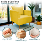 Poltrona Decorativa Para Sala Recepção Escritório Consultório