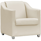 Poltrona Decorativa Para Sala Recepção Manicure Cadeira Refor