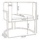Poltrona Decorativa Para Sala Recepção Manicure Consultório B