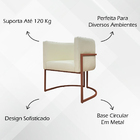 Poltrona Decorativa Para Sala Recepção Manicure Consultório L