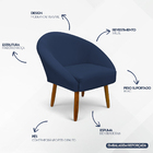 Poltrona Decorativa Para Sala Recepção Manicure Consultório S