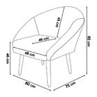 Poltrona Decorativa Para Sala Recepção Manicure Consultório S