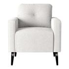 Poltrona Decorativa Para Sala Viena Boucle Bege