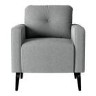 Poltrona Decorativa Para Sala Viena Boucle Cinza