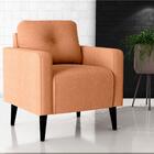 Poltrona Decorativa Para Sala Viena Boucle Mostarda