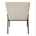 Poltrona Decorativa Paris Para Sala De Estar Bouclé Bege - Mo