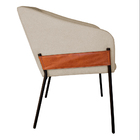 Poltrona Decorativa Paris Para Sala De Estar Bouclé Bege - Mo