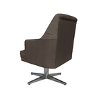 Poltrona Decorativa Paris Retro Suede Chocolate- Dominic Decor