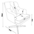 Poltrona Decorativa Paris Retro Suede Mostarda - Dominic Decor