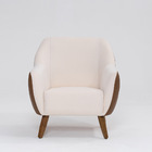 Poltrona Decorativa Pauline D07 Corano Terracota E Linho Péro