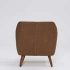 Poltrona Decorativa Pauline D07 Corano Terracota E Linho Péro