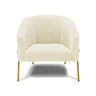 Poltrona Decorativa Pé De Ferro Dourado Kit 2 Stella Cotelê E