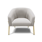 Poltrona Decorativa Pé De Ferro Dourado Kit 2 Stella Veludo D