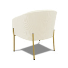 Poltrona Decorativa Pé De Ferro Dourado Stella Cotelê Ext/vel