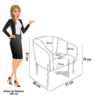 Poltrona Decorativa Pé De Ferro Dourado Stella Cotelê Int/vel