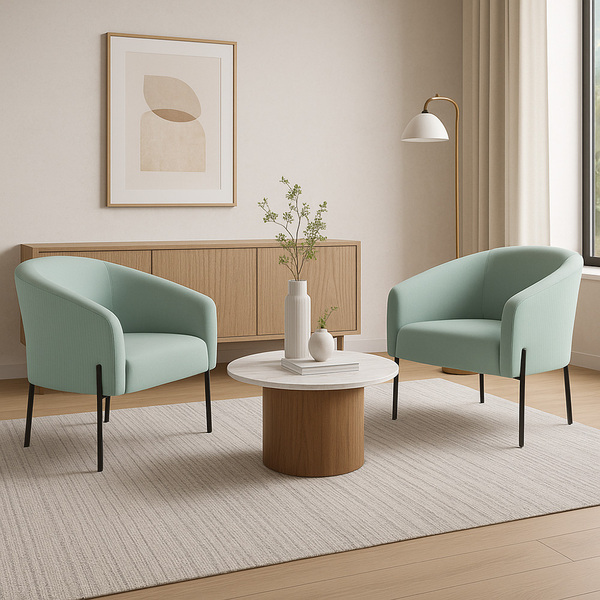 Poltrona Decorativa Pé De Ferro Preto Kit 2 Stella Cotelê Ext