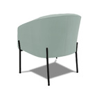 Poltrona Decorativa Pé De Ferro Preto Kit 2 Stella Cotelê Int