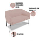 Poltrona Decorativa Pé De Ferro Preto Kit 2 Stella Veludo Ros