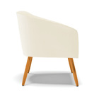 Poltrona Decorativa Pé Palito Castanho Kit 2 Stella Cotelê In