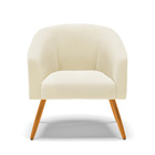 Poltrona Decorativa Pé Palito Castanho Kit 2 Stella Cotelê In