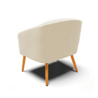 Poltrona Decorativa Pé Palito Castanho Kit 2 Stella Veludo Be