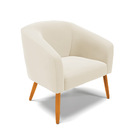 Poltrona Decorativa Pé Palito Castanho Kit 2 Stella Veludo Be