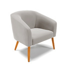 Poltrona Decorativa Pé Palito Castanho Kit 2 Stella Veludo D0