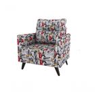 Poltrona Decorativa Pé Palito Chicago - Estampado