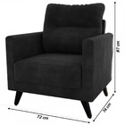 Poltrona Decorativa Pé Palito Chicago - Vinho Veludo