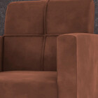 Poltrona Decorativa Pé Palito Havana - Ferrugem Veludo