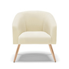 Poltrona Decorativa Pé Palito Natural Kit 2 Stella Cotelê Int