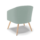 Poltrona Decorativa Pé Palito Natural Kit 2 Stella Cotelê Int