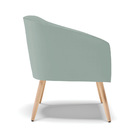 Poltrona Decorativa Pé Palito Natural Kit 2 Stella Cotelê Int