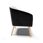 Poltrona Decorativa Pé Palito Natural Kit 2 Stella Preto/linh