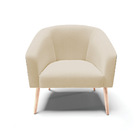 Poltrona Decorativa Pé Palito Natural Kit 2 Stella Preto/linh