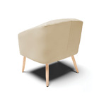 Poltrona Decorativa Pé Palito Natural Kit 2 Stella Sintético