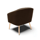 Poltrona Decorativa Pé Palito Natural Kit 2 Stella Suede Marr