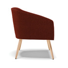 Poltrona Decorativa Pé Palito Natural Stella Bouclê D03 - D'r