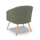 Poltrona Decorativa Pé Palito Natural Stella Bouclê D03 - D'r